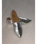 Franco Sarto Loafers Women&#39;s 6.5m Slip On Shoes L Fabrina Brilliant Silver - £19.58 GBP