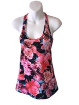 Lululemon Tank Top Womens Red Floral Print Racerback Secret Garden Rose Size ?? - £18.70 GBP