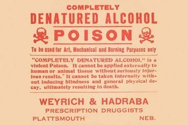 Completely Denatured Alcohol Poison - £15.81 GBP