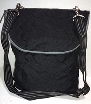 Thirty -One Crossbody Shoulder Fold Over Pouch Purse Bag Black Adjustabl... - £7.33 GBP