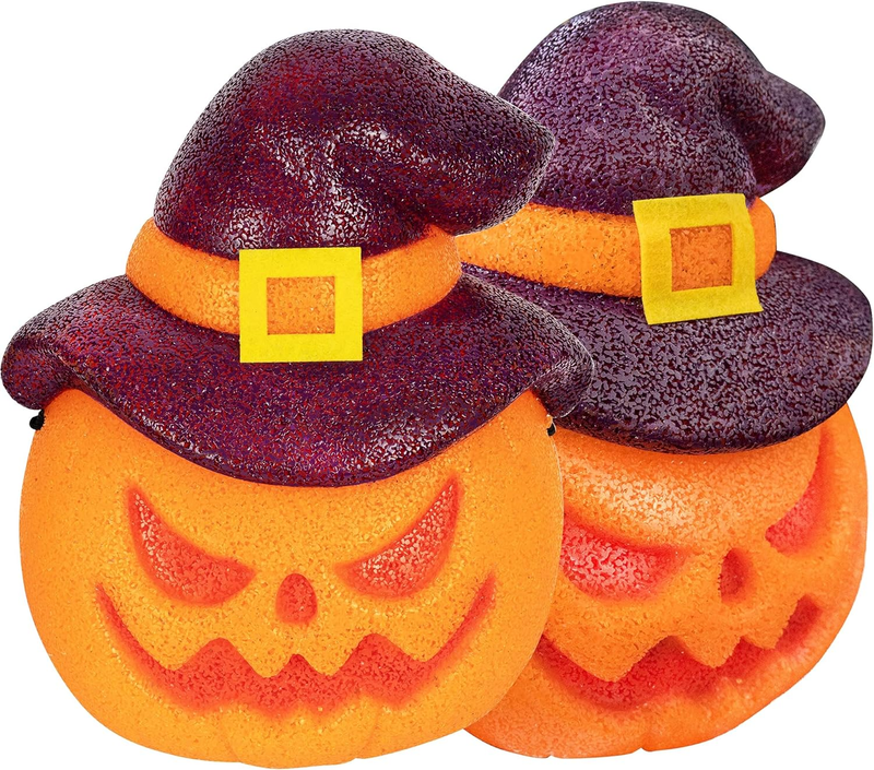 Hourleey Pumpkin Halloween Porch Light Covers 2 Pack, 9" X 11.8" Halloween Outdo Item image 3