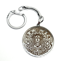 Freya Freyja Keyring Goddess Cats Norse Pagan Viking Steel Clipped Clasp - £7.41 GBP