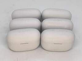 Sony WF-LS900N/B Wireless Charging Cases White #22 - Lot Of Six (6) - For Parts - $58.15