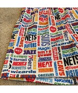 NBA Team Logo Print Cotton Lined Shorts Men’s Size Medium Drawstring NWOT - $760.08 MXN