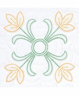 Jack Dempsey Needle Art Cross-Stitch Tulips 18 Inch Quilt Blocks - $30.12 CAD