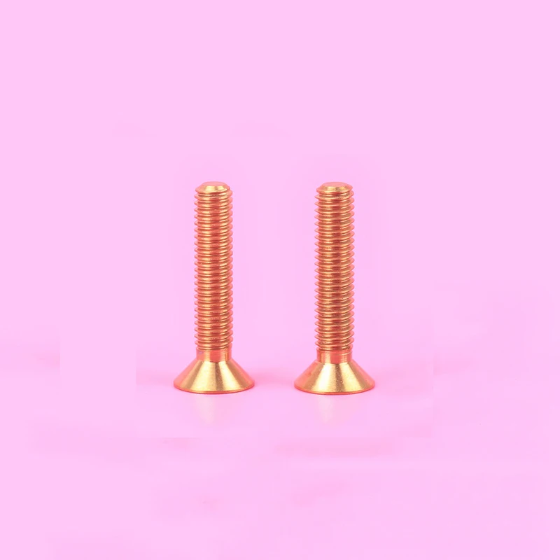 RISK 1PCS M6*30mm Titanium Alloy Flat-head Fixed Bolts for Bicycle Headset Stem  - $114.19