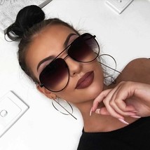 Aviator OVERSIZED Women Sunglasses Aviator Flat Top Square Shadz Glasses Key Hot - £15.12 GBP