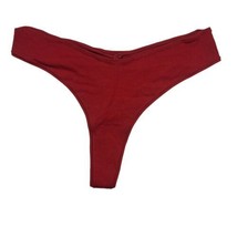 Skims Cotton Thong Panty Brick Red 4X New - $18.30