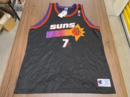 VTG Kevin Johnson Phoenix Suns Black Champion NBA Jersey - Sz. 52 - 2XL - NWT - £133.12 GBP