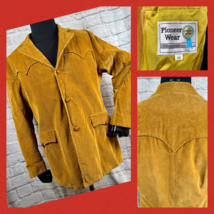 VTG Pioneer Wear Cowboy Yoke Western Men&#39;s 42 Blazer Corduroy Jacket Mad... - $2,659.13 MXN