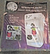 New Refrigerator Magnets Halloween Witch Web Black Kettle   - £4.38 GBP
