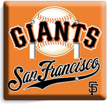 Sf San Francisco Giants Team 2 Gang Light Switch Wall Plate Man Cave Sport Decor - £12.63 GBP