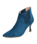 Journee Collection Womens 6.5 M Blue Pull On High Heel Ankle Booties NIB... - €36,11 EUR