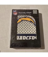 Official NFL Diamond Plate Playing Cards Poker SAN DIEGO CHARGERS New Se... - $5.84