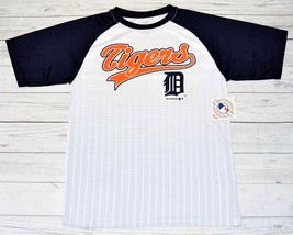NEW Kids XXL Detroit TIGERS Baseball Short Sleeve Shirt MLB Genuine Merchandise - £10.27 GBP