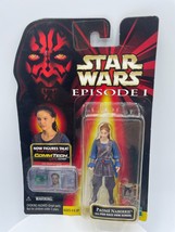 Star Wars Padme Naberrie Pod Action Figure Episode 1 CommTech Amidala .00 Card - £5.87 GBP