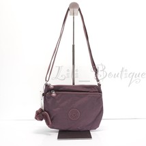 NWT Kipling KI3858 Nisha Small Crossbody Shoulder Bag Polyamide Dreamy Maroon 69 - £35.92 GBP