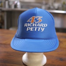 Vintage NASCAR Richard Petty #43 Driver Royal Blue Mesh Trucker Hat Adjustable - £19.24 GBP