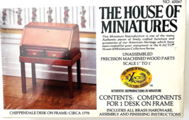 House of Miniatures Kit #40067 1:12 Chippendale Desk on Frame 1980 Circa... - £15.23 GBP