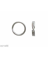 5mm Sterling Silver Split Rings (10) Made in U.S.A. - £3.16 GBP