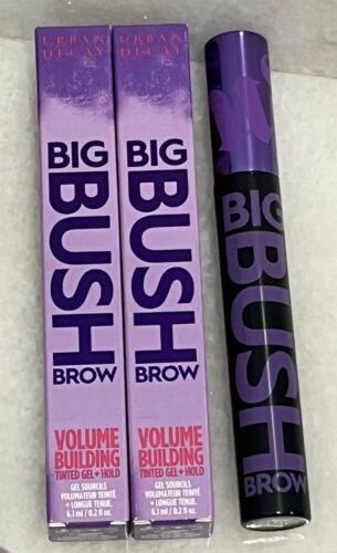 2 Urban Decay Big Bush Brow Volume Building Tinted Gel + Hold Brunette B... - $37.13