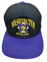Washington Huskies Cap Designer Award Headwear Black/Purple Adjustable Pre-owned - £23.19 GBP