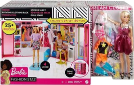 Barbie Dream Closet with Blonde Doll &amp; 25+ Pieces - £71.94 GBP