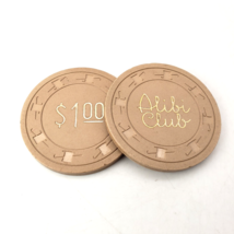 ALIBI CLUB Casino Chip $1 Dollar Pittman NV Las Vegas Lot of 2 - $98.95