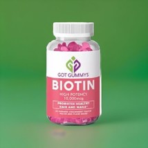 Got Gummys 60 Ct 10,000mcg Biotin Gummies High Potency for Healthy Hair ... - $24.49