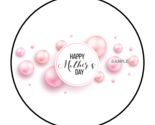 30 HAPPY MOTHER&#39;S DAY ENVELOPE SEALS STICKERS LABELS TAGS 1.5&quot; ROUND PIN... - £5.95 GBP