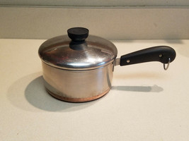 Vintage Revere Ware 1801 Copper Bottom Sauce Pan w/ Lid - £15.53 GBP