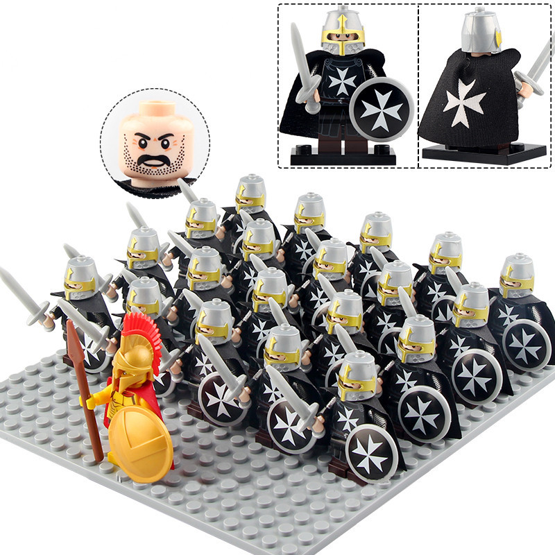 Medieval Crusaders Army The Knights Hospitaller 21pcs Minifigures Building Toys