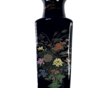 Vintage Toyo Japan Navy Blue Gold Trim Accents Floral 10&quot; Porcelain Squa... - $19.99