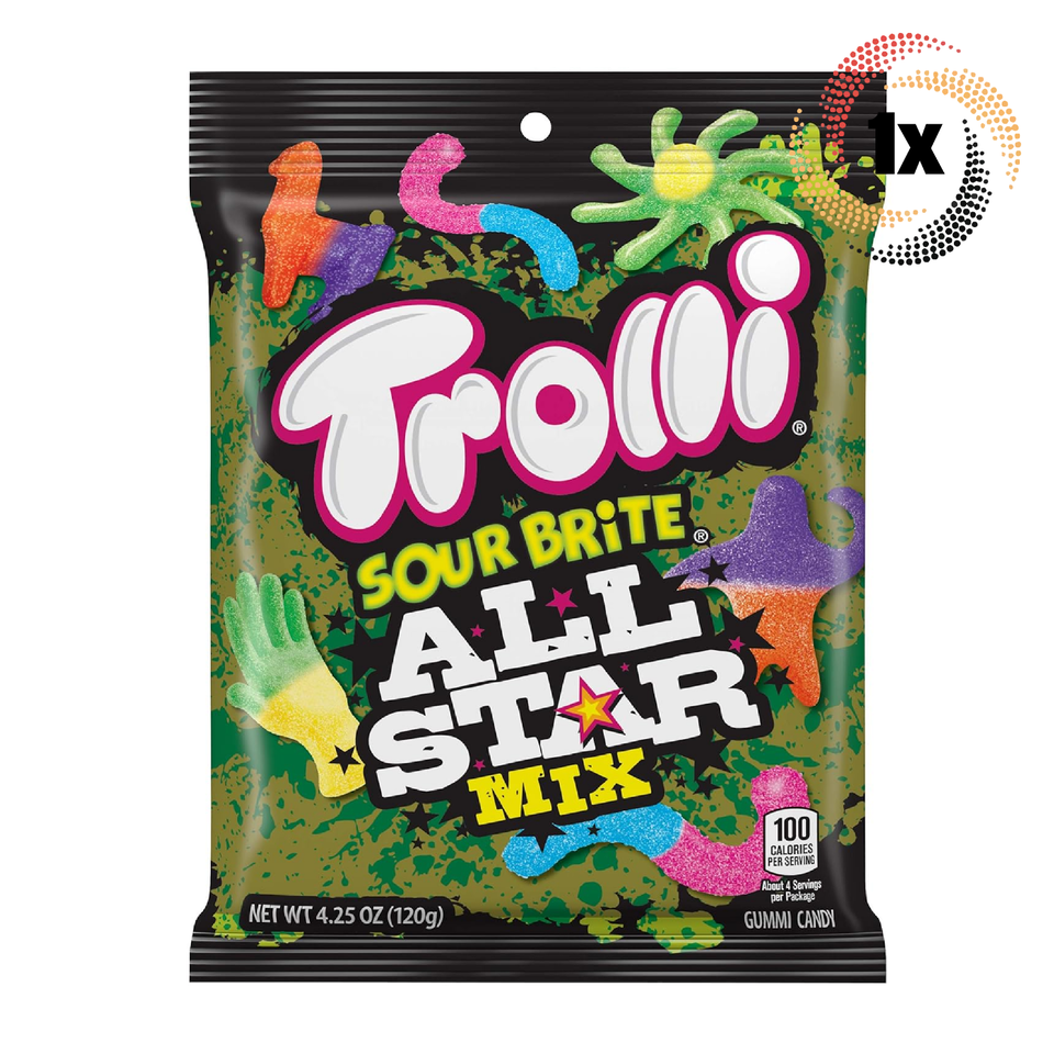 1x Bag Trolli Sour Brite All Star Mix Soft &amp; Chewy Gummy Candy | 4.25oz - $10.04