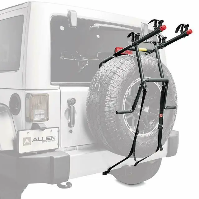 Allen Sports Deluxe 2-Bike Spare Tire Mounted Carrier - 322DN - £55.30 GBP