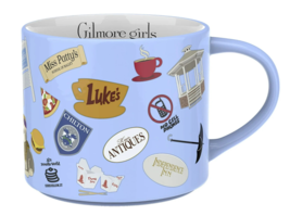 Zak Designs Gilmore Girls Ceramic Modern Mug 15 oz Nostalgia BPA Free Gi... - $14.97