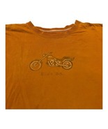 Brown Life Is Good Motorcycle “ Ride On” Tshirt XL Comfy Distressed Spot... - $9.94