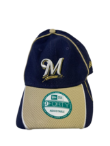 New Era Milwaukee Brewers Fan Wave 9FORTY Adjustable Hat - Navy Blue, One Size  - £11.67 GBP