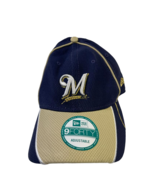 New Era Milwaukee Brewers Fan Wave 9FORTY Adjustable Hat - Navy Blue, On... - £11.66 GBP