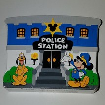 Melissa &amp; Doug Mickey Mouse Clubhouse Police Station Wood Block City Disney - £7.89 GBP