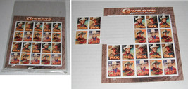 Cowboys of the Silver Screen----Scott 4446 to 4449....2010..40 new stamps - $21.95
