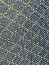 Upholstery Fabric Blue Shades Diamonds Damask W/ Backing 54&quot; Wide By The Yard - £3.53 GBP