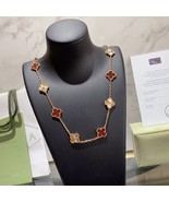 Van Cleef &amp; Arpels Necklace Vintage Alhambra Onyx 18K Yellow Gold - $100.00