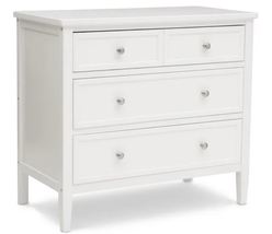 3 Drawer Dresser Chest Baby Kids Clothes Storage Bedroom Sturdy Strong Wood Whit - £210.80 GBP