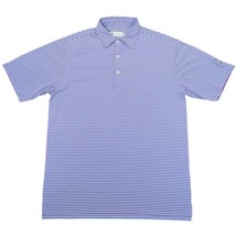 Donald Ross Polo Shirt Mens Blue Purple Striped Performance Preppy Golf ... - $278.39 MXN