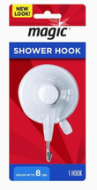 Magic Plastic Suction Shower Hook, Holds Up To 8 Pounds, 1 Hook - £5.55 GBP