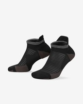 Nike Spark Cushioned No-Show Running Socks, 1 Pair Black W/DRI-FIT Te CU7201-010 - £19.48 GBP