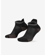 Nike Spark Cushioned No-Show Running Socks, 1 Pair Black W/DRI-FIT Te CU... - $34.23 CAD
