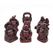 SET OF 6 HAPPY BUDDHA STATUES 2" Red Color Resin Hotei Fat Laughing Feng... - $116.43 MXN SET OF 6 HAPPY BUDDHA STATUES 2" Red Color Resin Hotei Fat Laughing Feng... - $116.43 MXN