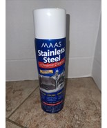 Maas Stainless Steel &amp; Chrome Cleaner Spray On Wipe Off Can USA Original - $29.69